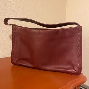 Vintage Coach Burgundy Leather Bag